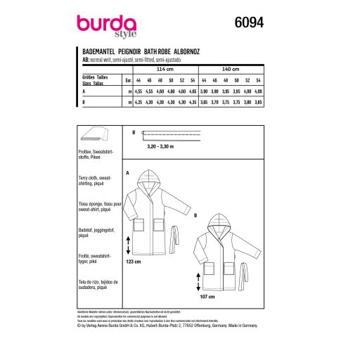 Burda Sewing Pattern 6094