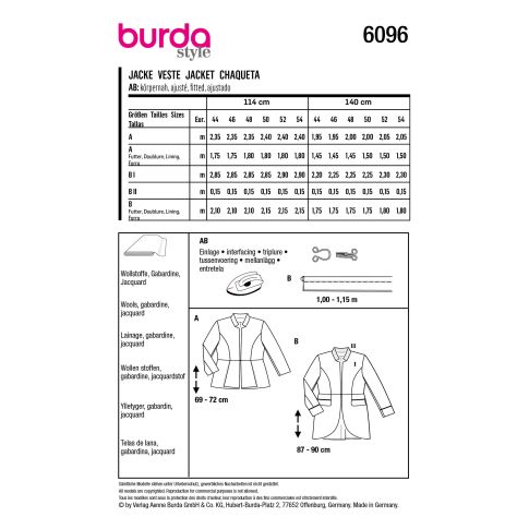Burda Sewing Pattern 6096