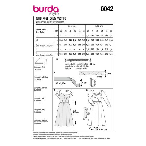 Burda Sewing Pattern 6042