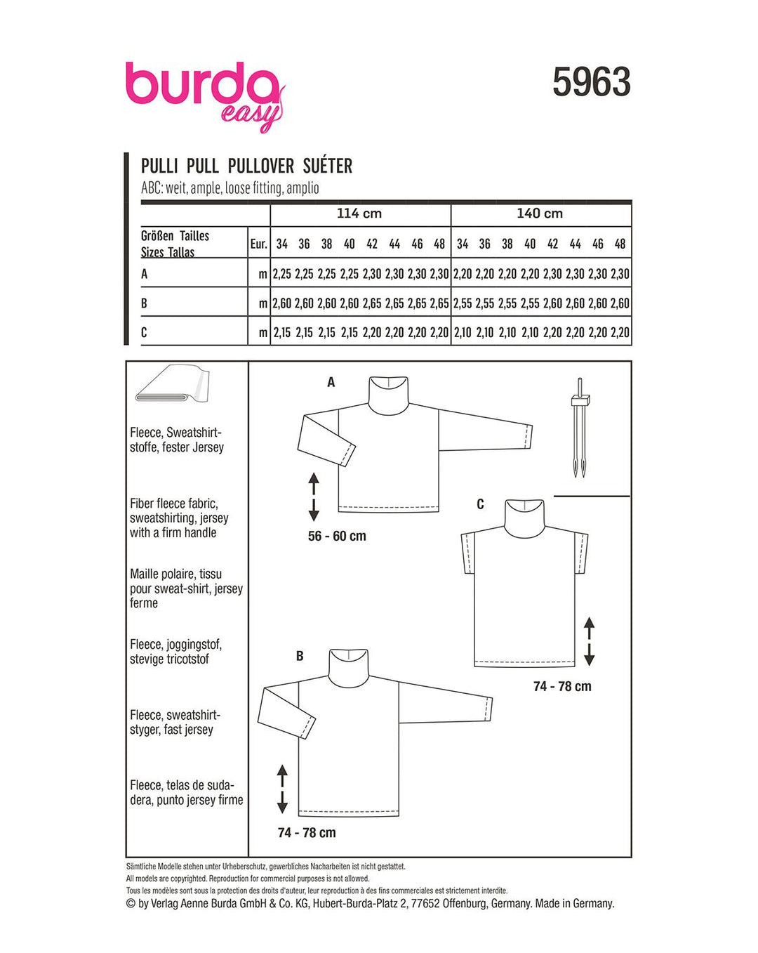 Burda Schnittmuster 5963