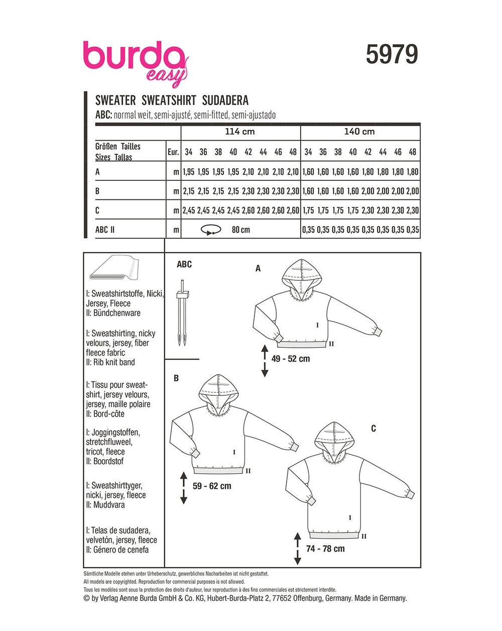Burda Schnittmuster 5979
