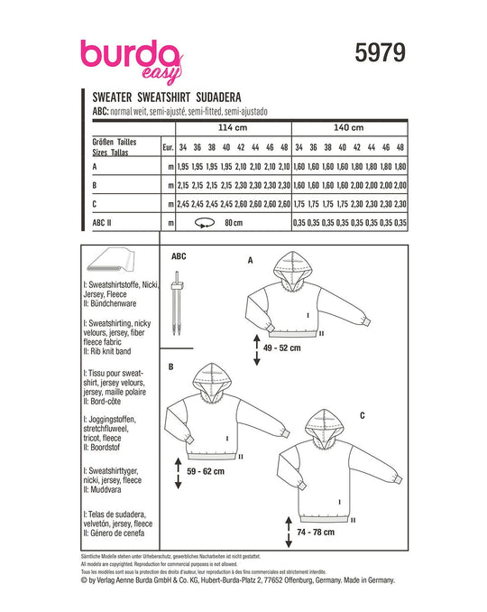 Burda Schnittmuster 5979