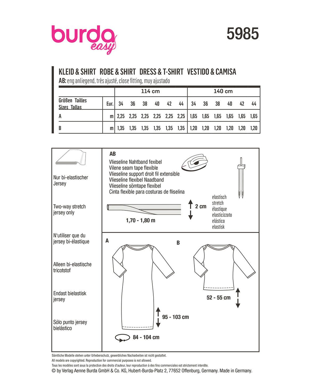 Burda Sewing Pattern 5985