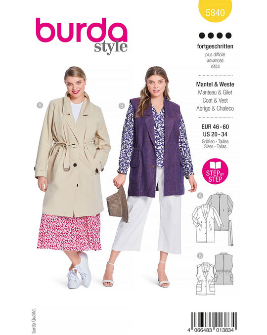 Burda Schnittmuster 5840
