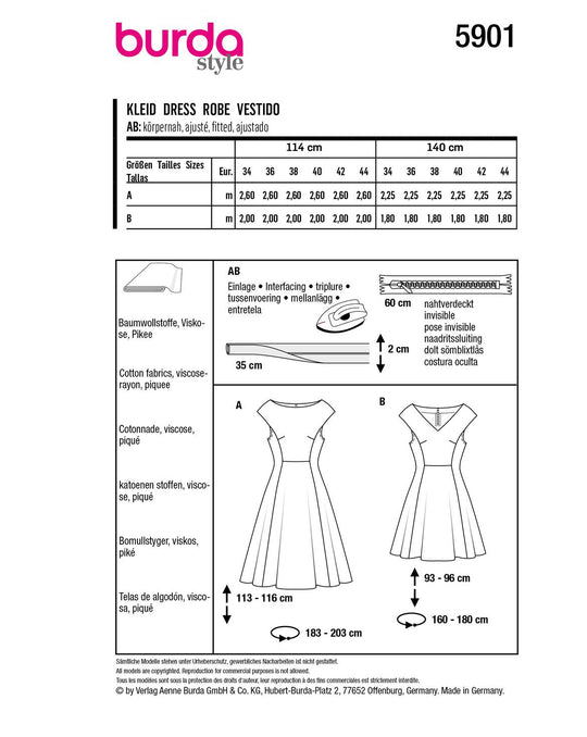 Burda Sewing Pattern 5901