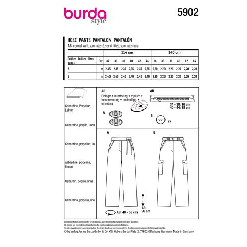 Burda Sewing Pattern 5902