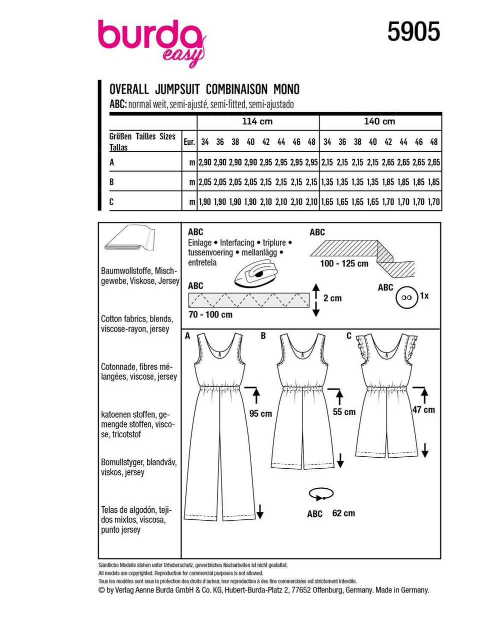 Burda Sewing Pattern 5905