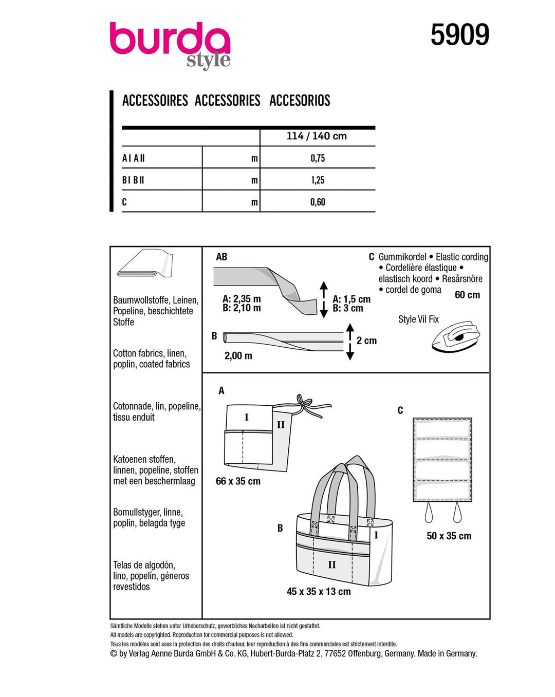 Burda Sewing Pattern 5909