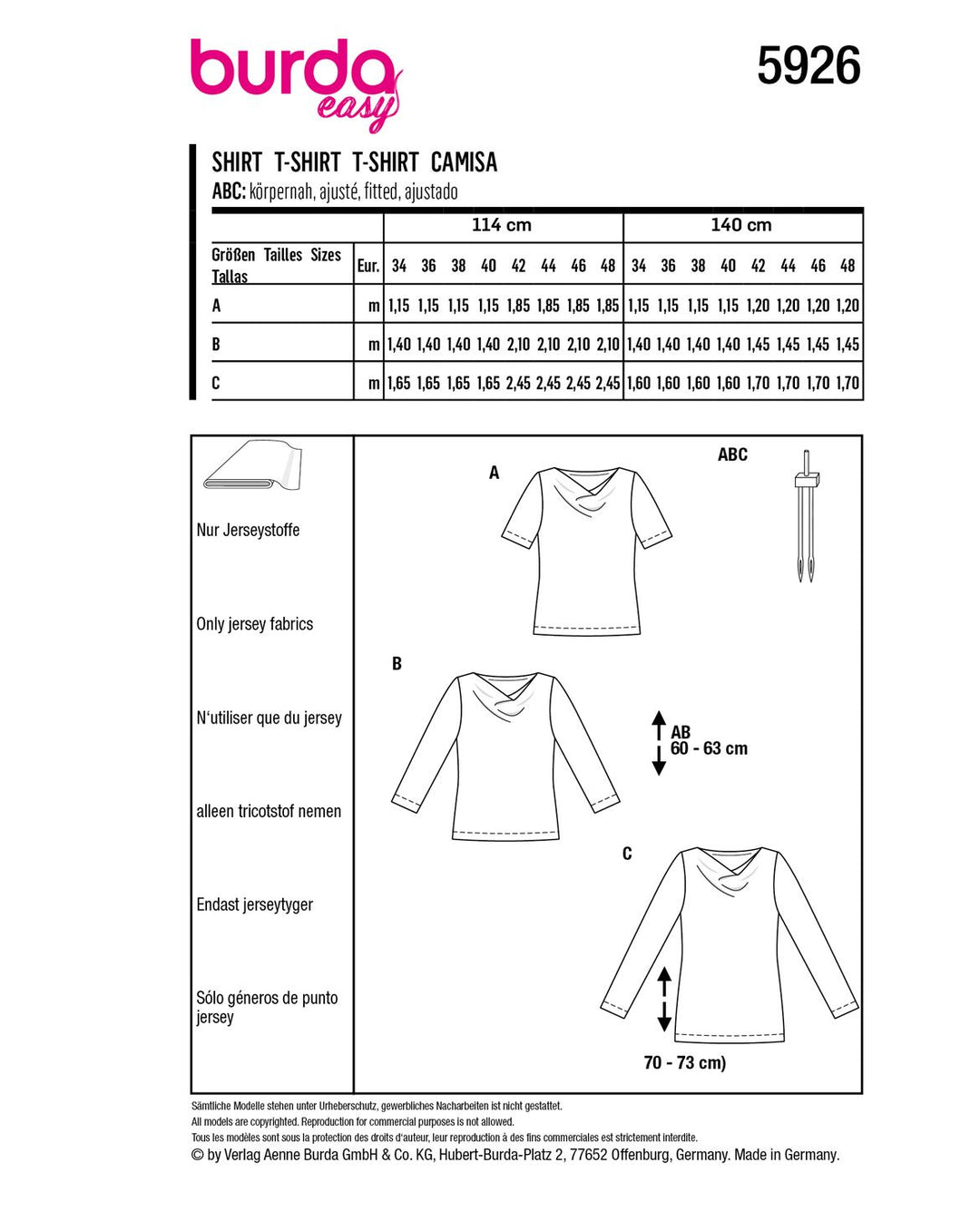 Burda Sewing Pattern 5926