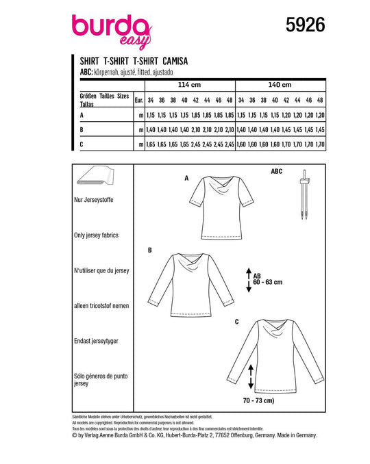 Burda Sewing Pattern 5926