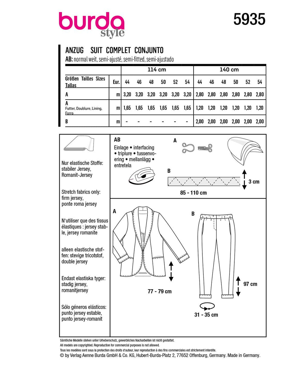 Burda Sewing Pattern 5935