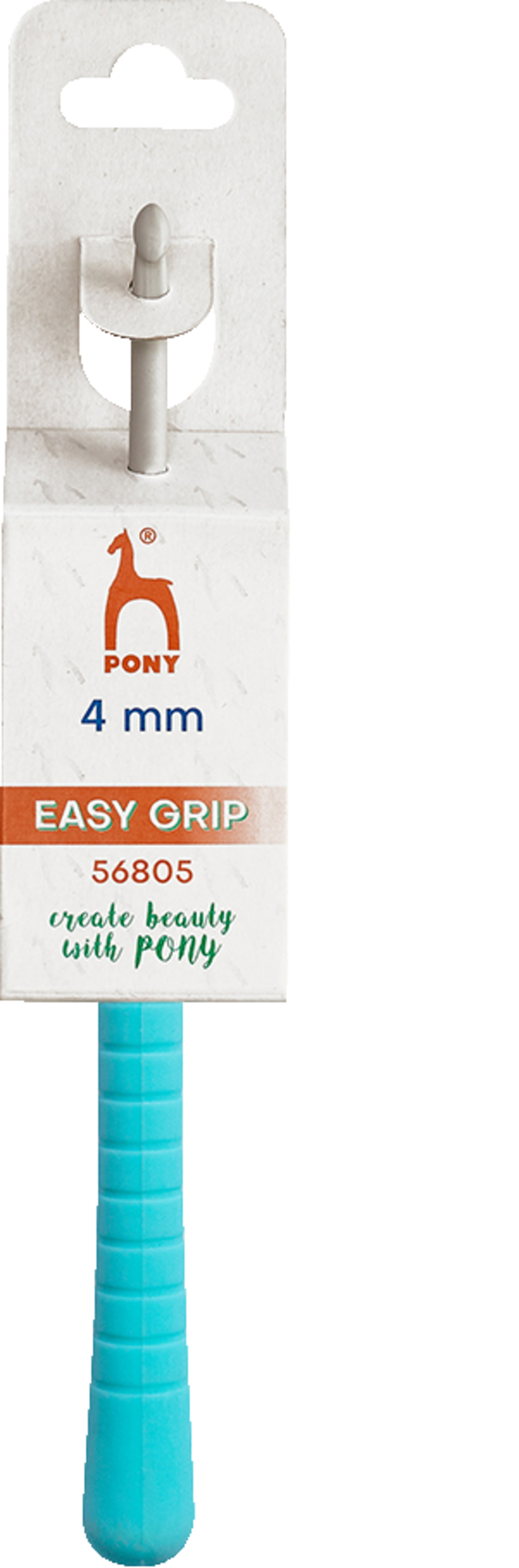 Crochet hook with plastic handle