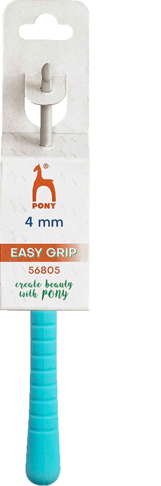 Crochet hook with plastic handle