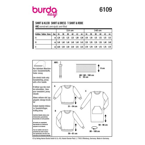 Burda Schnittmuster 6109