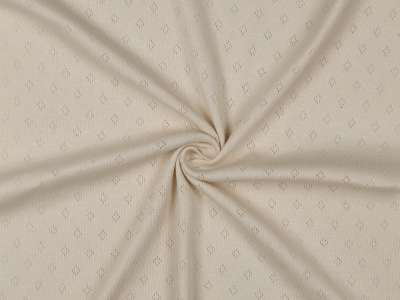 Jersey - Feinstrick Ajour Beige
