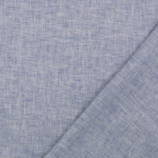 Linen - Marly Herringbone Blue