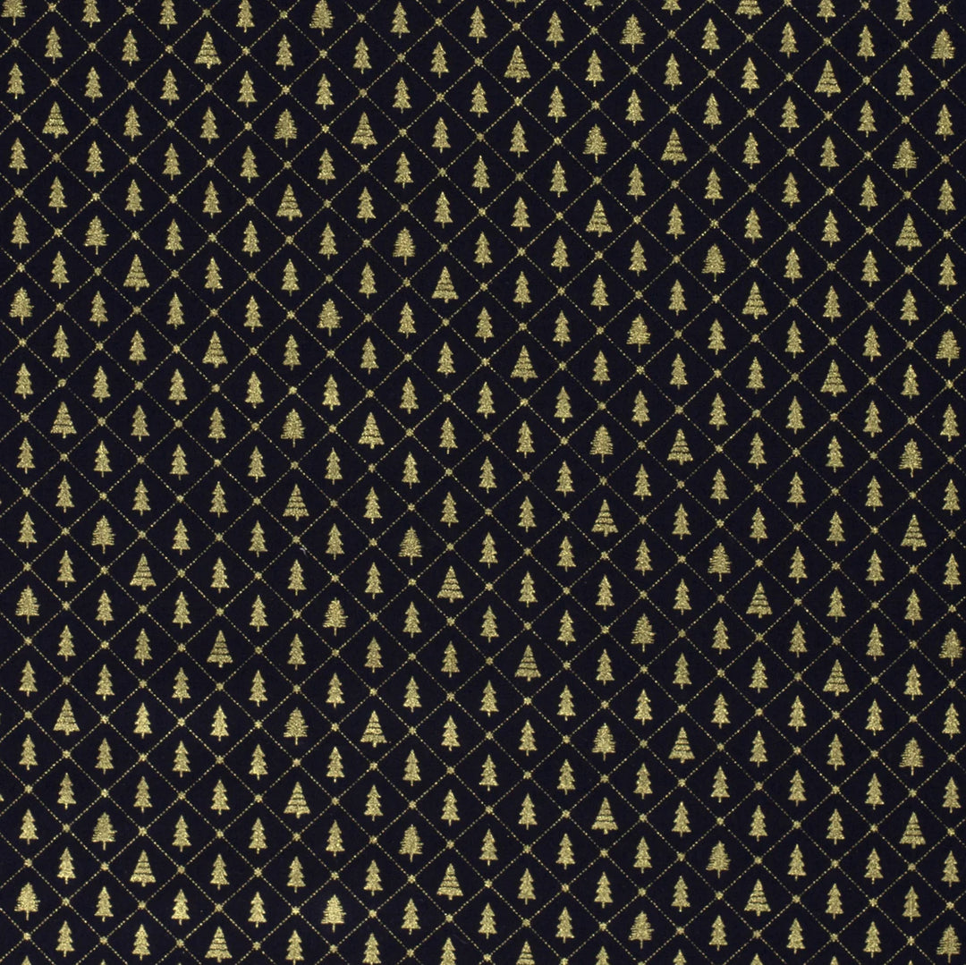 Baumwolle -  x-mas tree Blau