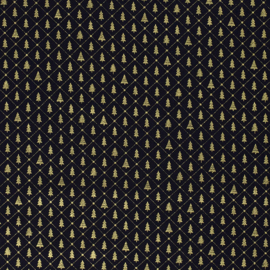 Baumwolle -  x-mas tree Blau