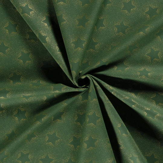 Baumwolle - Goldglitzer