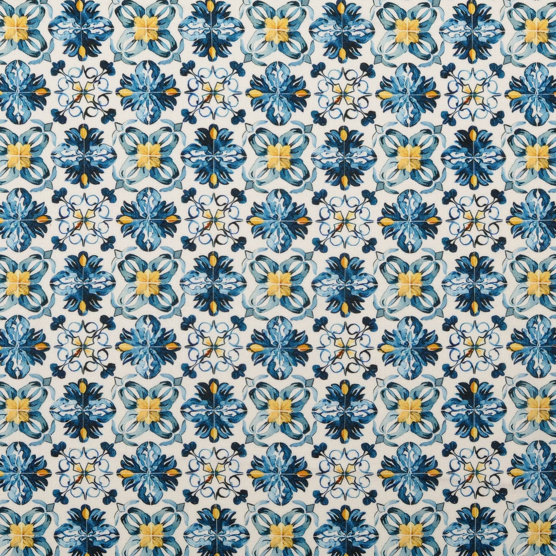 Baumwolle - Blume Marine