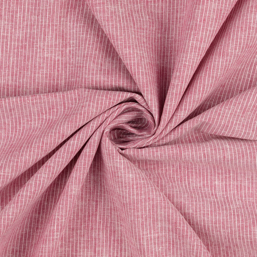 Linen - Marly Stripes Red