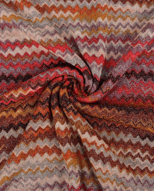 Strick - Lurex ZigZag