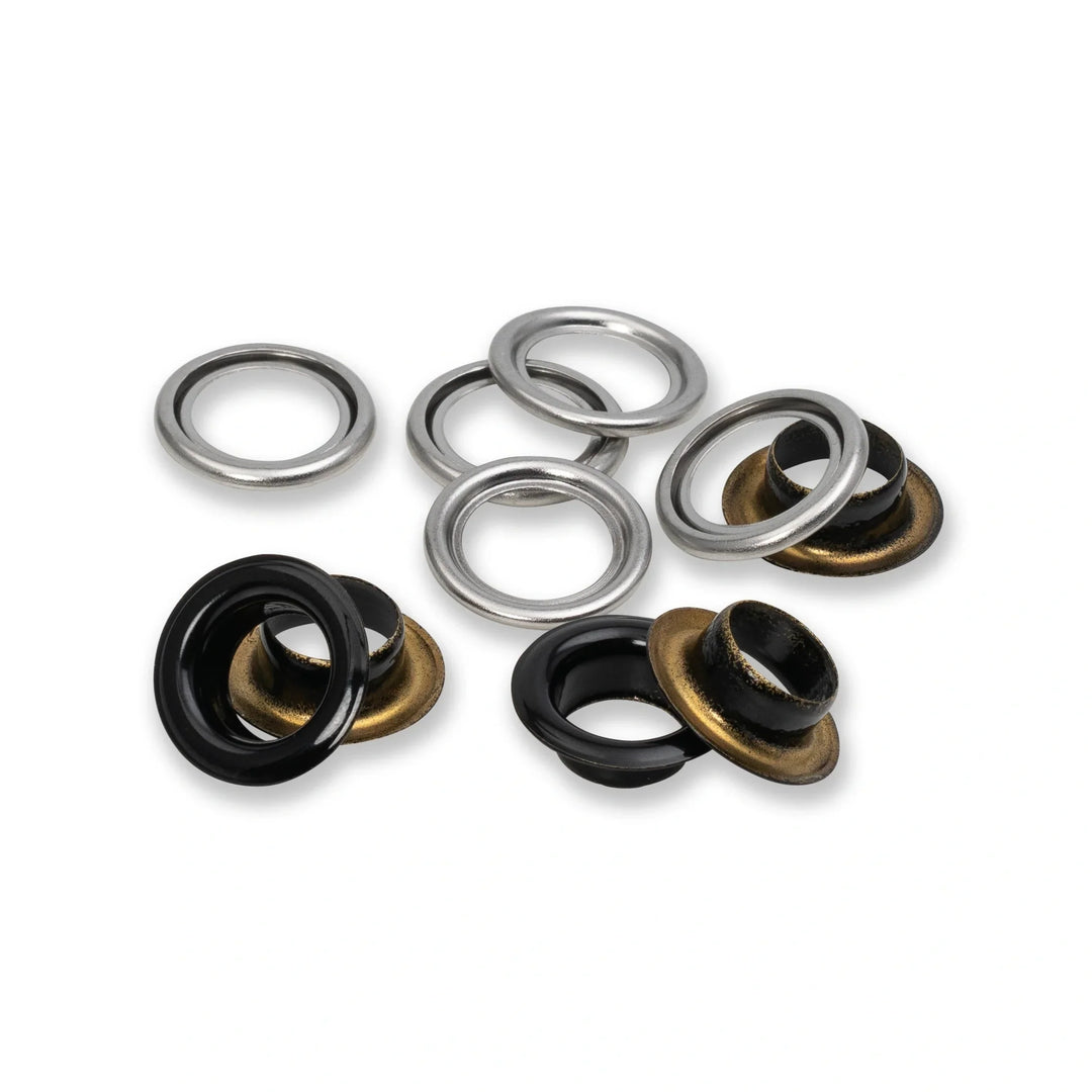 Ösen mit Scheiben 14mm Bunt