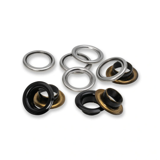 Ösen mit Scheiben 14mm Bunt
