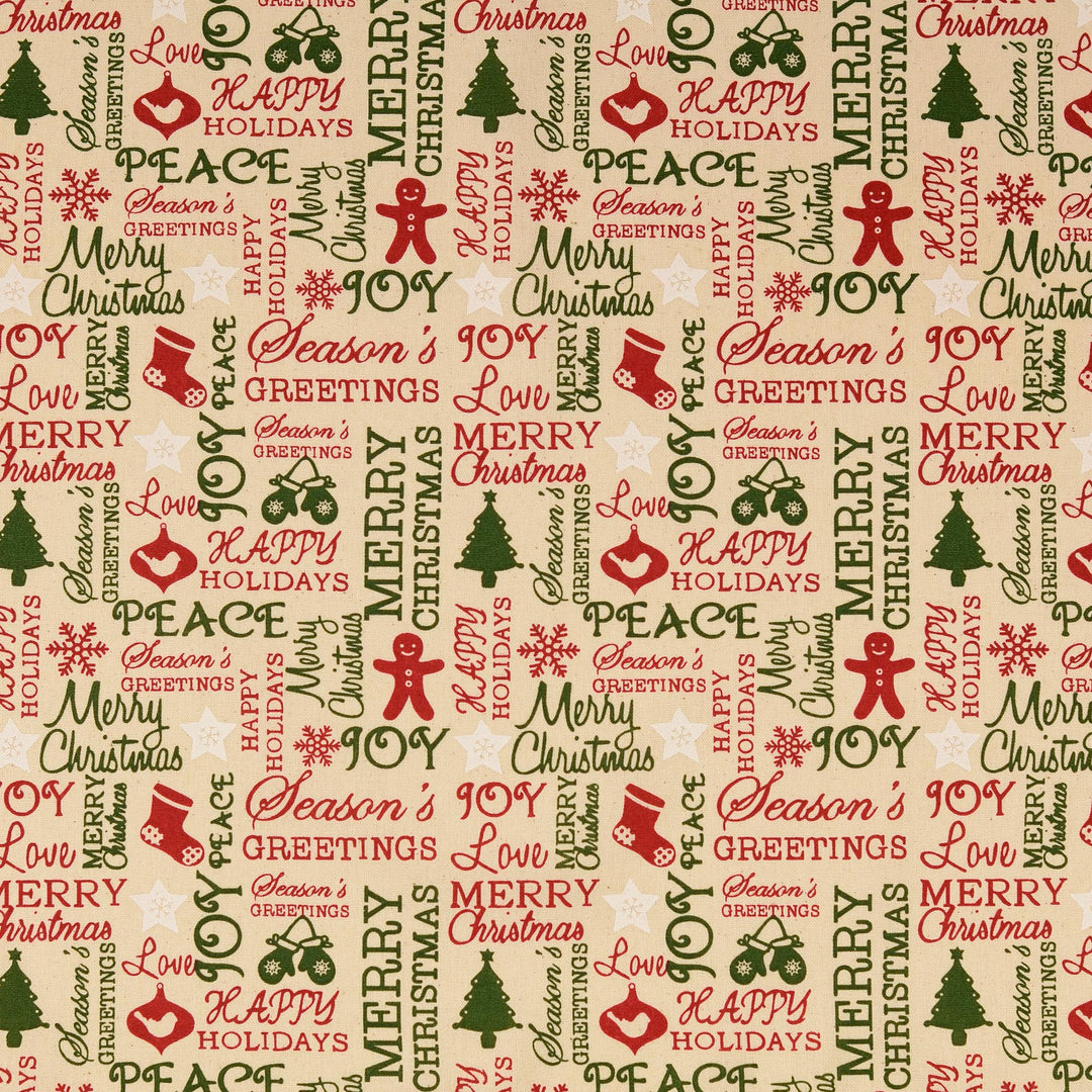 Baumwolle - Happy Holidays