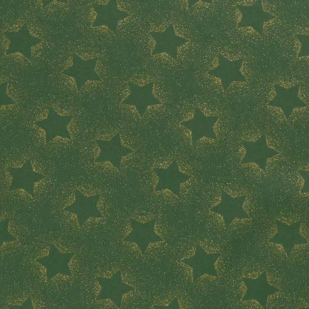 Baumwolle - Goldglitzer