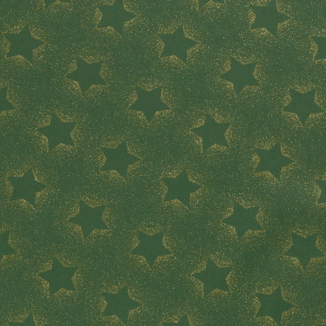 Baumwolle - Goldglitzer