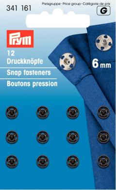 Druckknöpfe Metall schwarz