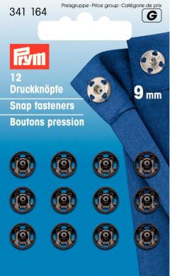 Druckknöpfe Metall schwarz