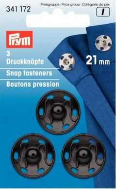 Druckknöpfe Metall schwarz