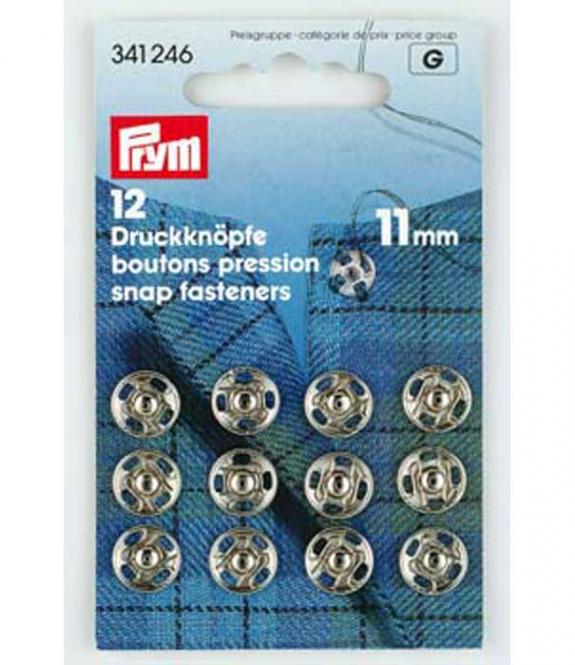 Druckknöpfe Metall silber