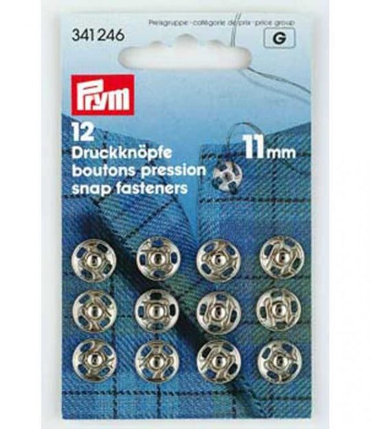Druckknöpfe Metall silber
