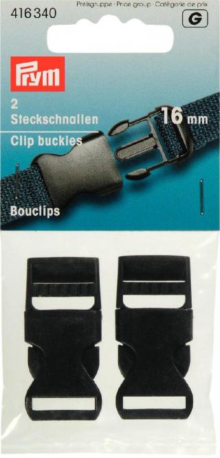 Side Release Buckle Black Plastic
