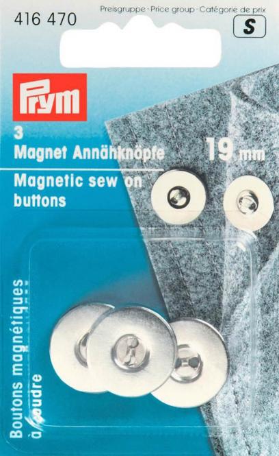 Magnet Annähknöpfe 19mm