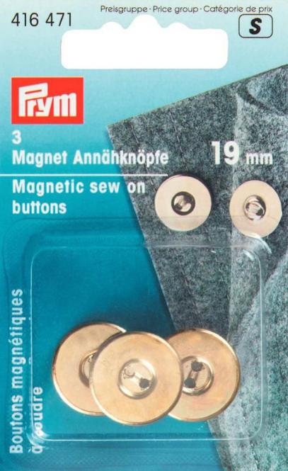 Magnet Annähknöpfe 19mm